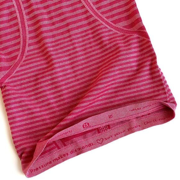 Lululemon Womens Swiftly Tech Short Sleeve Shirt Rare Design Striped - Picture 7 of 15